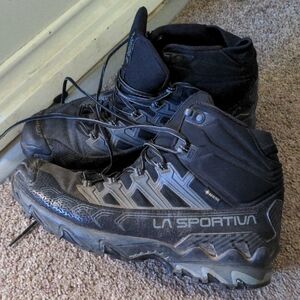 La Sportiva Black Athletic Shoes with Rugged Outsole